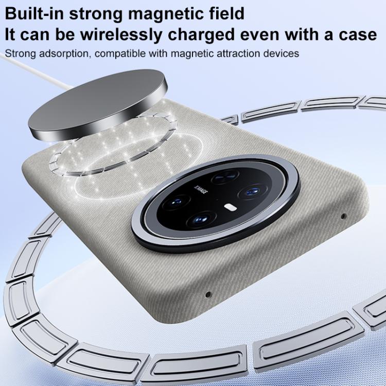 For Huawei Mate 70 Flannel Textured Magnetic Full Coverage Phone Case