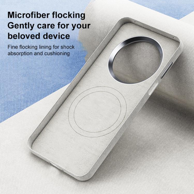 For Huawei Mate 60 Flannel Textured Magnetic Full Coverage Phone Case