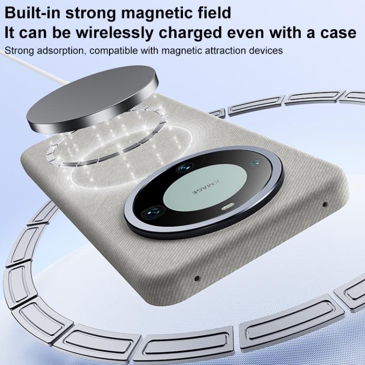 For Huawei Mate 60 Flannel Textured Magnetic Full Coverage Phone Case
