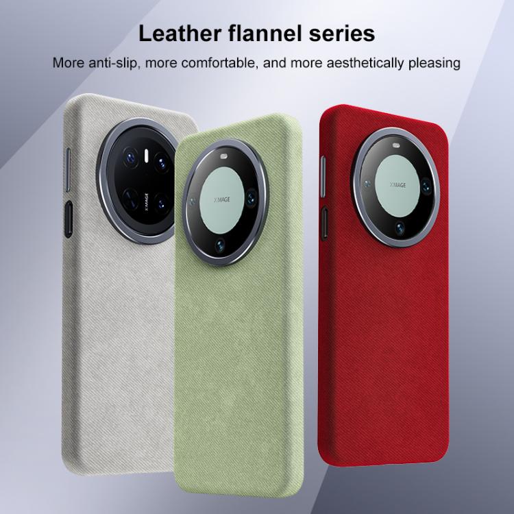 For Huawei Mate 60 Pro Flannel Textured Magnetic Full Coverage Phone Case