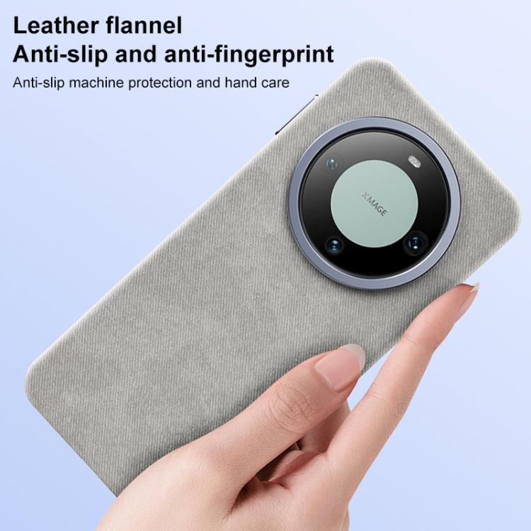 For Huawei Mate 60 Pro Flannel Textured Magnetic Full Coverage Phone Case