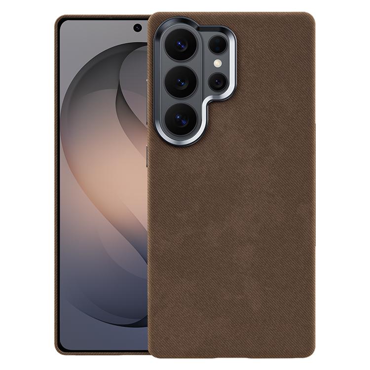For Samsung Galaxy S26 Ultra 5G Flannel Textured Magnetic Full Coverage Phone Case