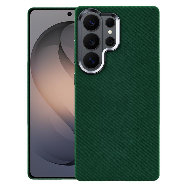 For Samsung Galaxy S26 Ultra 5G Flannel Textured Magnetic Full Coverage Phone Case