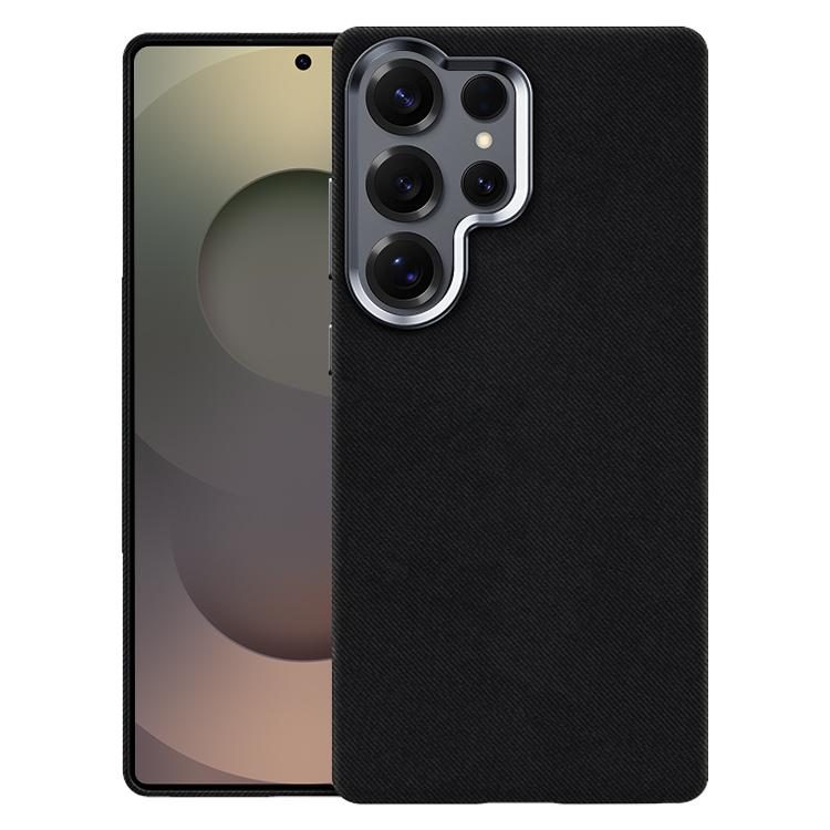 For Samsung Galaxy S25 Ultra 5G Flannel Textured Magnetic Full Coverage Phone Case