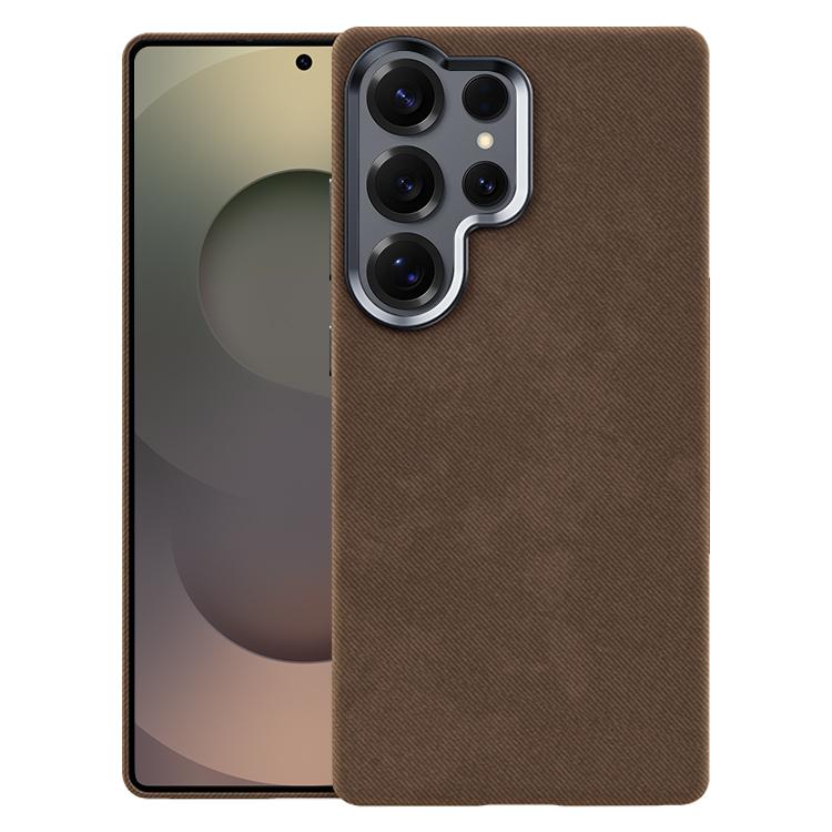 For Samsung Galaxy S25 Ultra 5G Flannel Textured Magnetic Full Coverage Phone Case