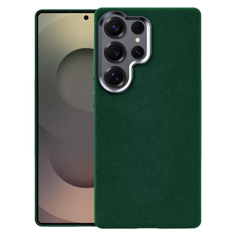 For Samsung Galaxy S25 Ultra 5G Flannel Textured Magnetic Full Coverage Phone Case