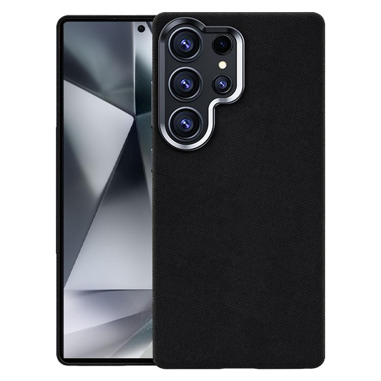 For Samsung Galaxy S24 Ultra 5G Flannel Textured Magnetic Full Coverage Phone Case