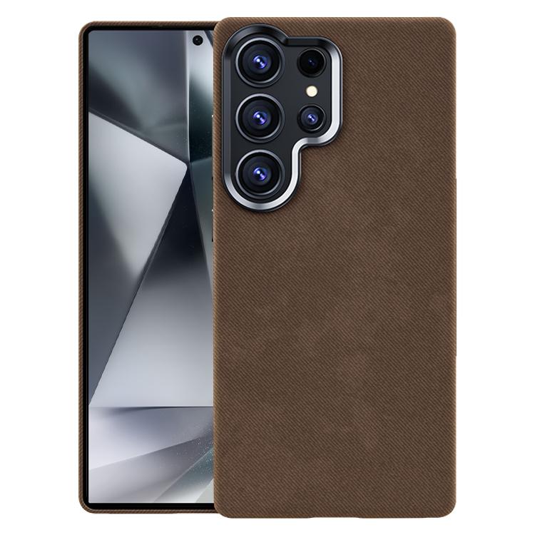 For Samsung Galaxy S24 Ultra 5G Flannel Textured Magnetic Full Coverage Phone Case