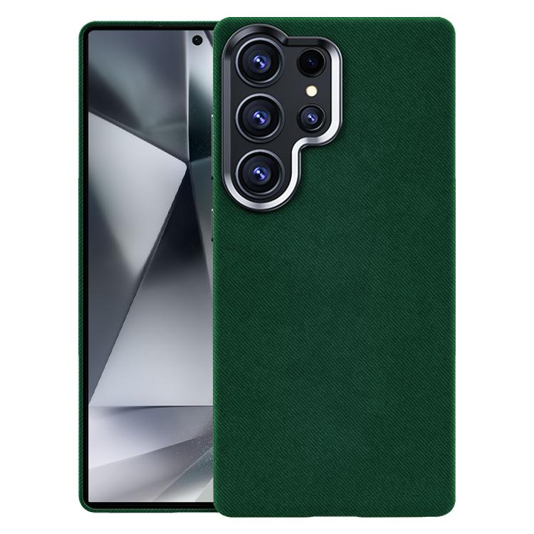 For Samsung Galaxy S24 Ultra 5G Flannel Textured Magnetic Full Coverage Phone Case