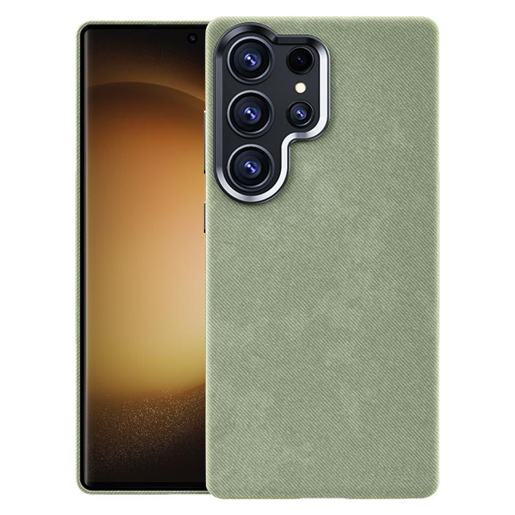 For Samsung Galaxy S23 Ultra 5G Flannel Textured Magnetic Full Coverage Phone Case
