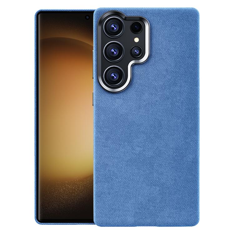 For Samsung Galaxy S23 Ultra 5G Flannel Textured Magnetic Full Coverage Phone Case