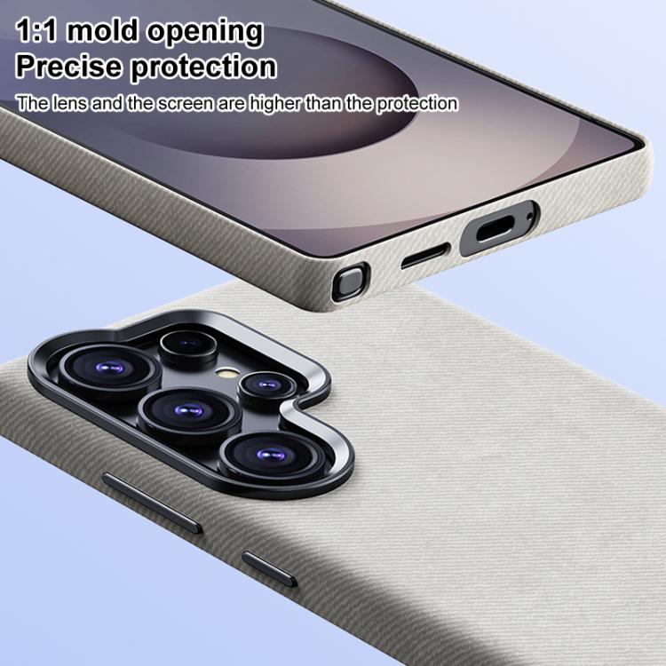For Samsung Galaxy S23+ 5G Flannel Textured Magnetic Full Coverage Phone Case