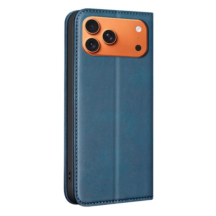 For iPhone 17 Pro BINFEN COLOR Calfskin Texture Magnetic RFID Vegan Leather Phone Case