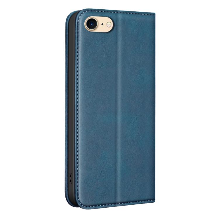 For iPhone 8 / 6 / 7 BINFEN COLOR Calfskin Texture Magnetic RFID Vegan Leather Phone Case