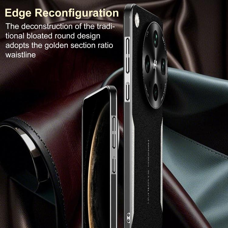 For OPPO Find X8 Electroplated Frame Sheepskin Texture Morandi Color Shockproof Phone Case