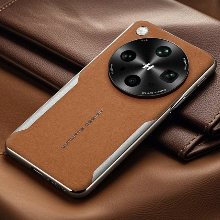 For OPPO Find X8s Electroplated Frame Sheepskin Texture Morandi Color Shockproof Phone Case