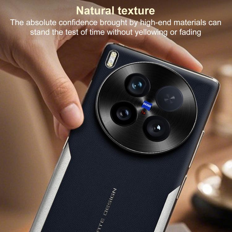 For vivo X300S Electroplated Frame Sheepskin Texture Morandi Color Shockproof Phone Case