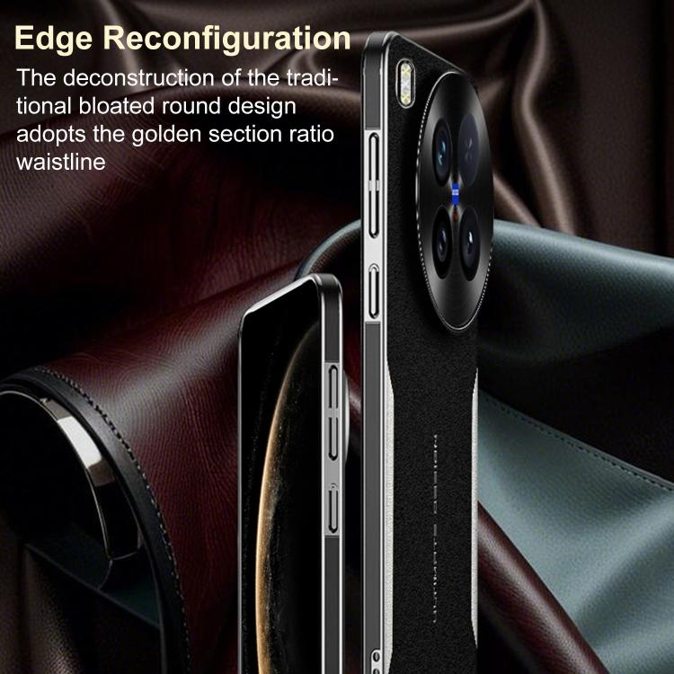 For vivo X300S Electroplated Frame Sheepskin Texture Morandi Color Shockproof Phone Case
