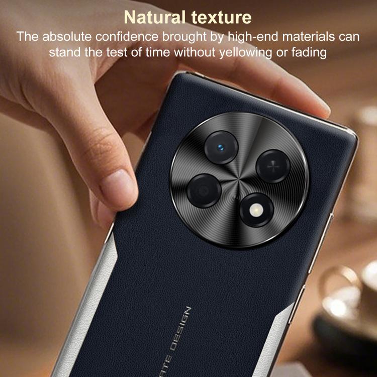 For Huawei Mate 70 Pro Electroplated Frame Sheepskin Texture Morandi Color Shockproof Phone Case