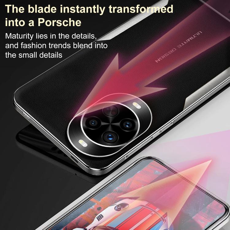 For Huawei Nova 13 Pro Electroplated Frame Sheepskin Texture Morandi Color Shockproof Phone Case