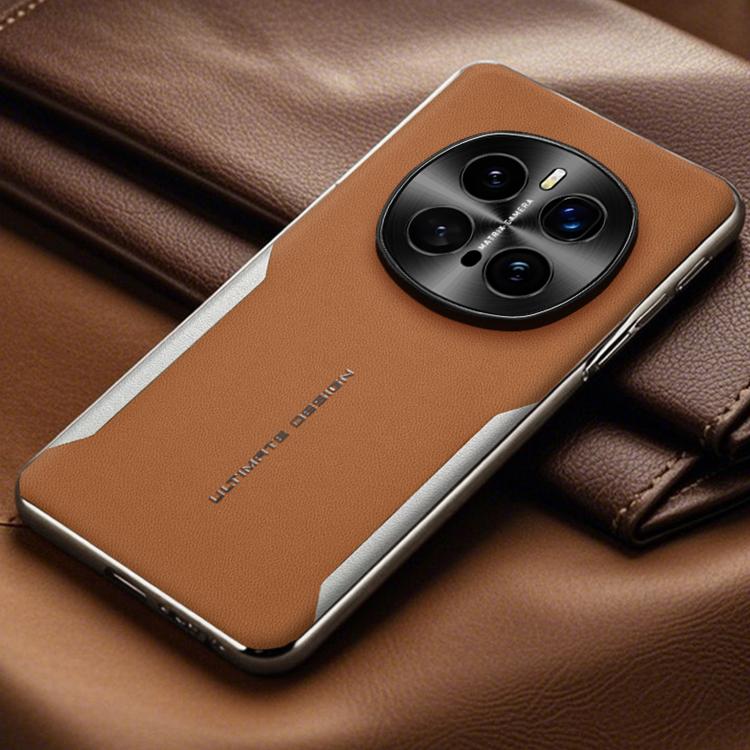 For Honor Magic7 Electroplated Frame Sheepskin Texture Morandi Color Shockproof Phone Case