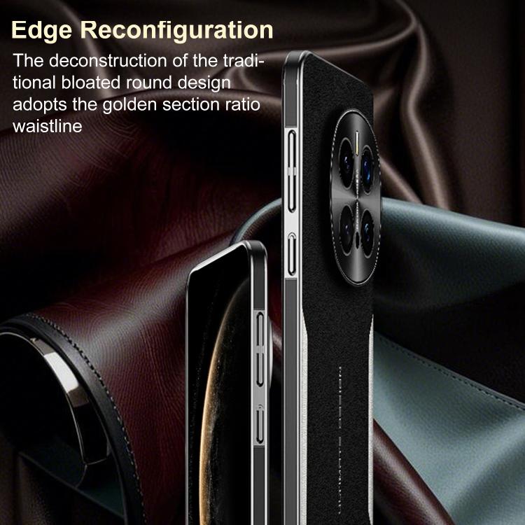 For Honor Magic7 Electroplated Frame Sheepskin Texture Morandi Color Shockproof Phone Case