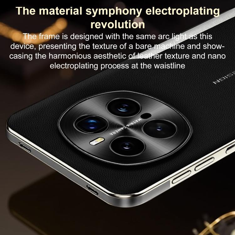 For Honor Magic7 Electroplated Frame Sheepskin Texture Morandi Color Shockproof Phone Case