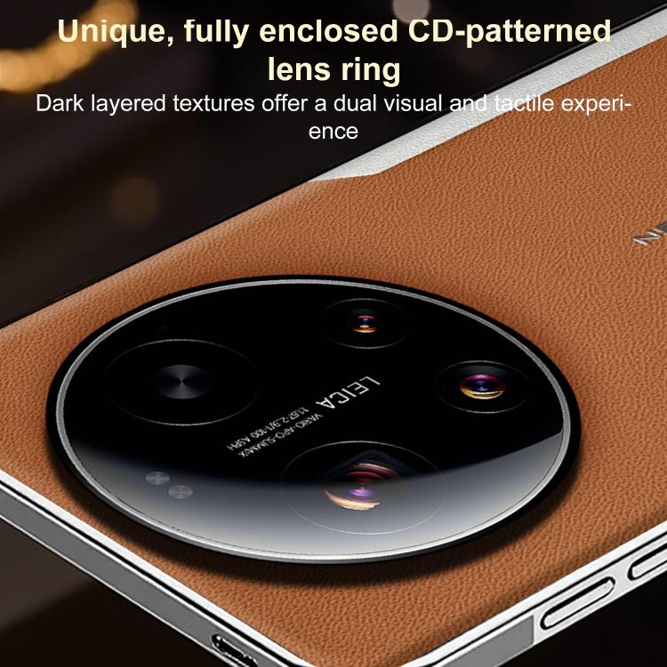 For Xiaomi 17 Ultra Electroplated Frame Sheepskin Texture Morandi Color Shockproof Phone Case