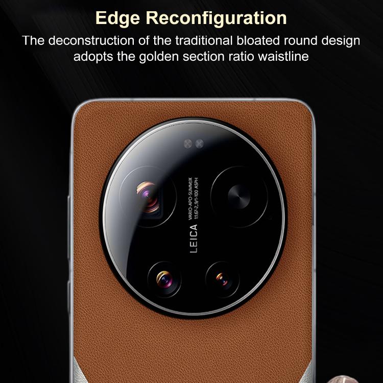 For Xiaomi 17 Ultra Electroplated Frame Sheepskin Texture Morandi Color Shockproof Phone Case