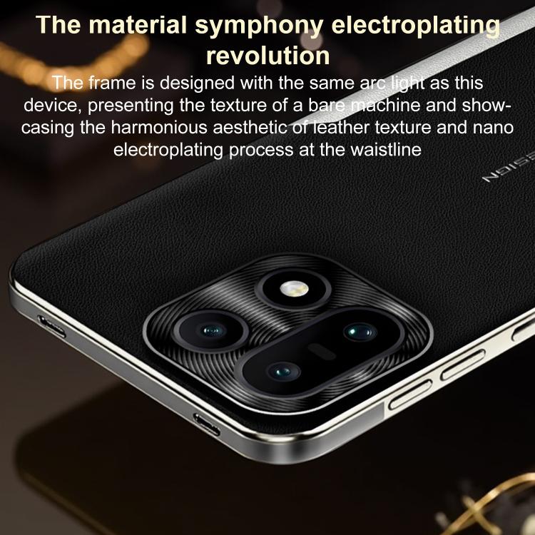 For OnePlus 15 Electroplated Frame Sheepskin Texture Morandi Color Shockproof Phone Case