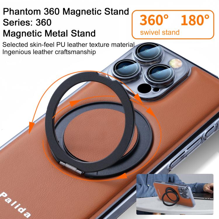 For iPhone 15 Pro Palida M1 360 Degree Rotating Holder Magnetic Phone Case