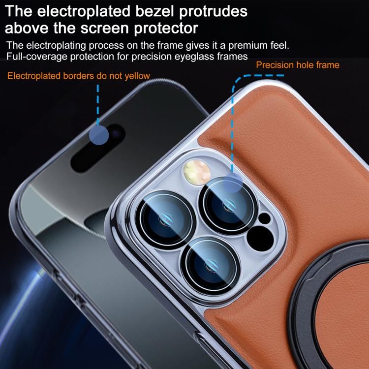 For iPhone 15 Pro Palida M1 360 Degree Rotating Holder Magnetic Phone Case