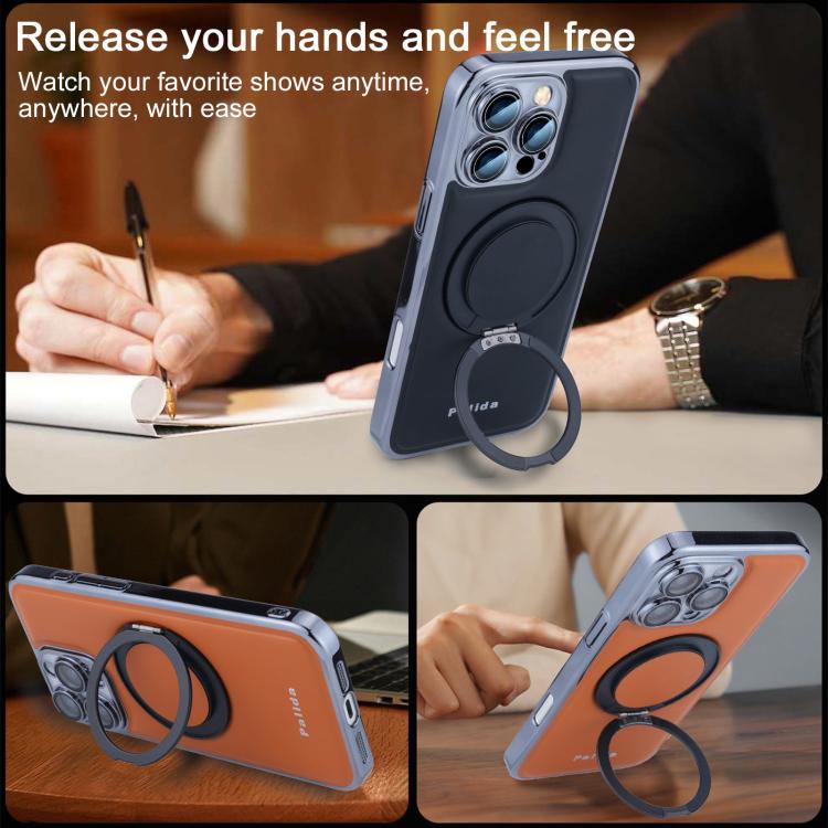 For iPhone 15 Pro Palida M1 360 Degree Rotating Holder Magnetic Phone Case