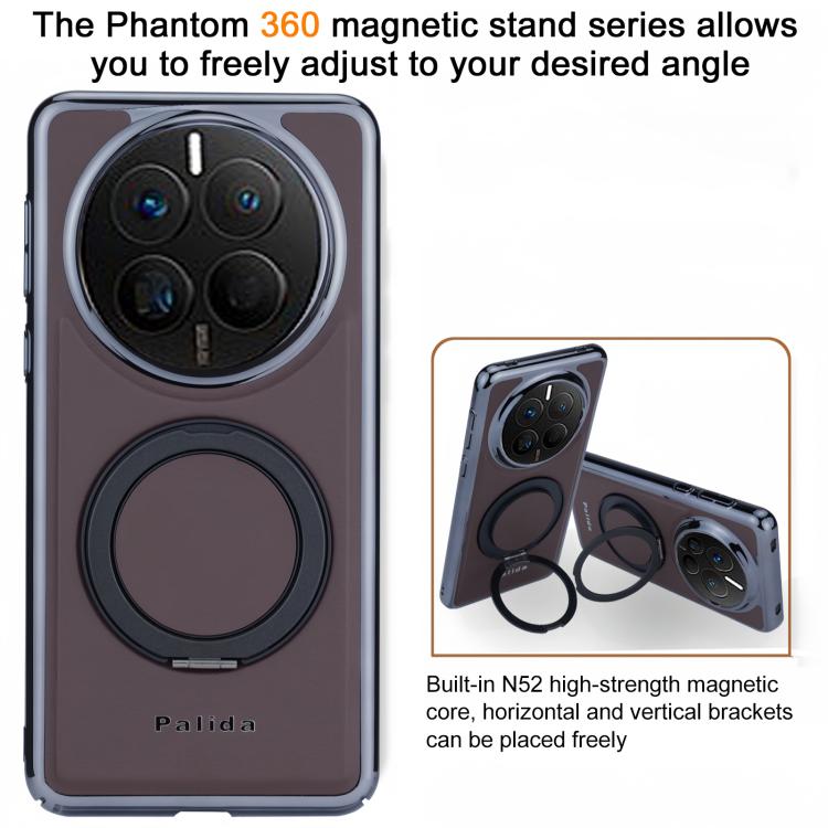 For Huawei Mate 50 Palida M1 360 Degree Rotating Holder Magnetic Phone Case