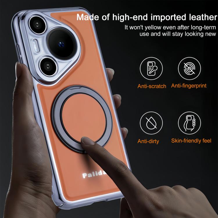 For Huawei Pura 70 Palida M1 360 Degree Rotating Holder Magnetic Phone Case