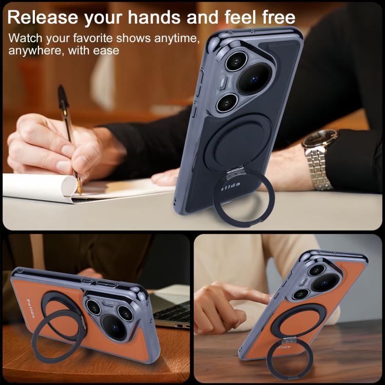 For Huawei Pura 70 Palida M1 360 Degree Rotating Holder Magnetic Phone Case