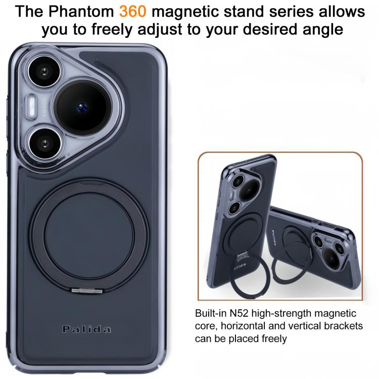 For Huawei Pura 70 Pro Palida M1 360 Degree Rotating Holder Magnetic Phone Case