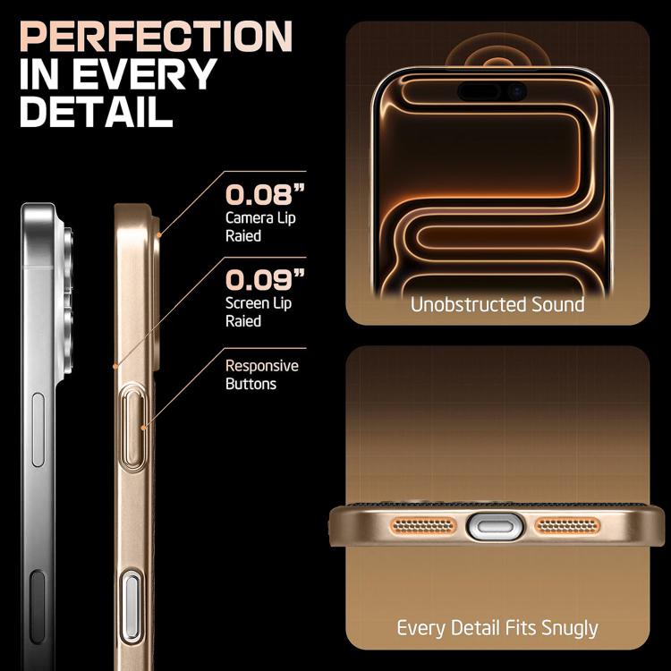 For iPhone 14 Gold Shield Magnetic Holder Lens Film Phone Case
