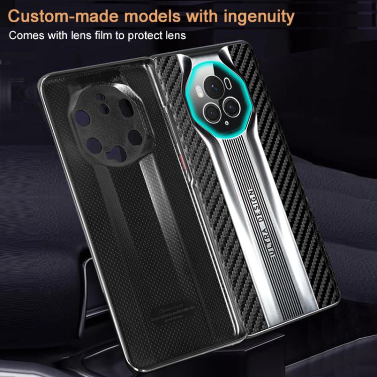 For Honor Magic6 Electroplated Matte Carbon Fiber Texture Phone Case