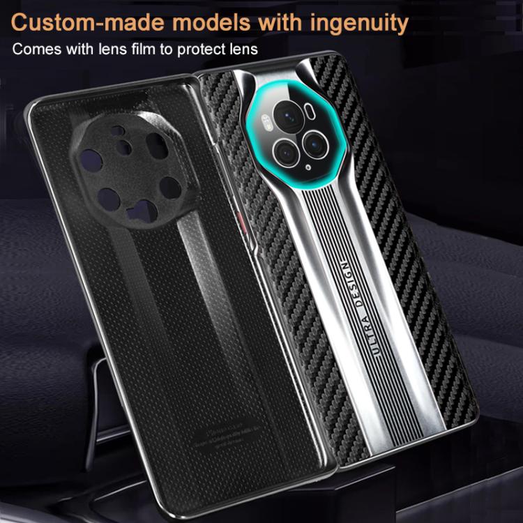 For Honor Magic6 Pro Electroplated Matte Carbon Fiber Texture Phone Case