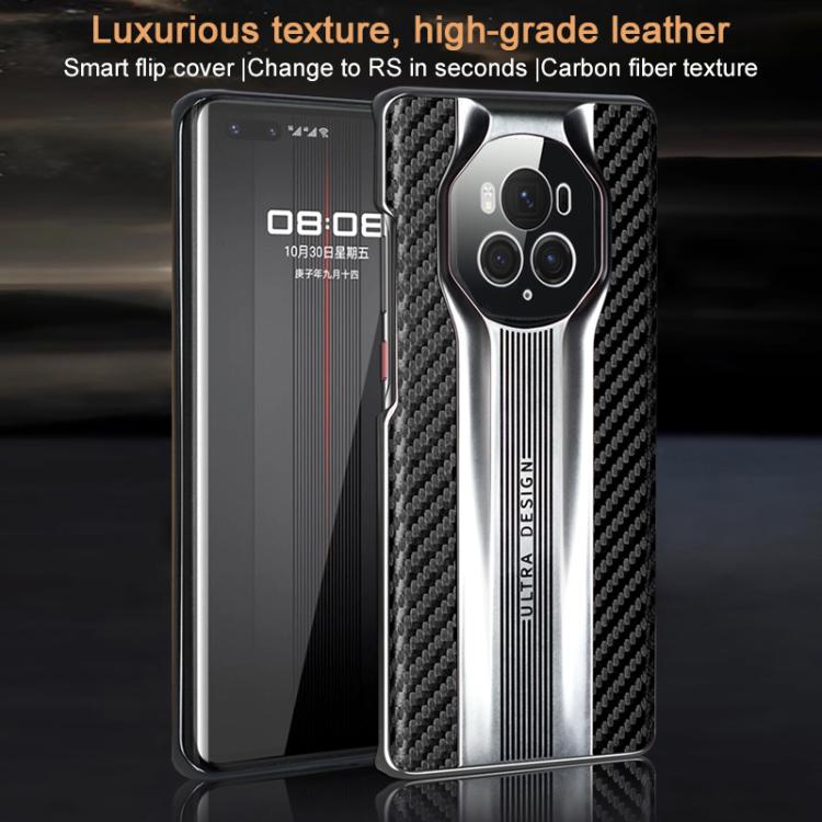 For Honor Magic6 Pro Electroplated Matte Carbon Fiber Texture Phone Case