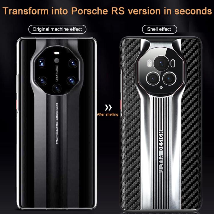 For Honor Magic6 Pro Electroplated Matte Carbon Fiber Texture Phone Case