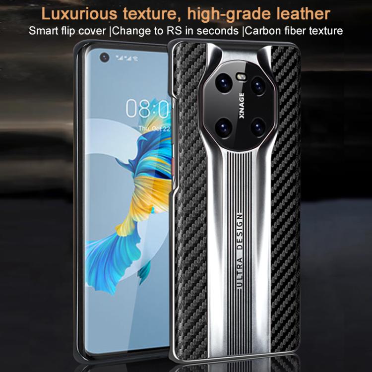 For Huawei Mate 40 Electroplated Matte Carbon Fiber Texture Phone Case