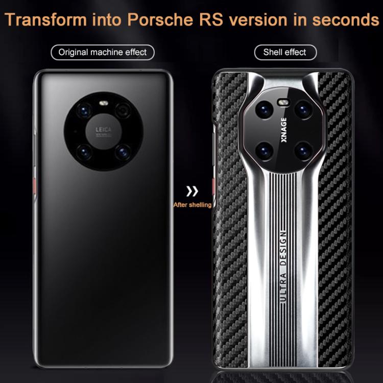 For Huawei Mate 40 Electroplated Matte Carbon Fiber Texture Phone Case