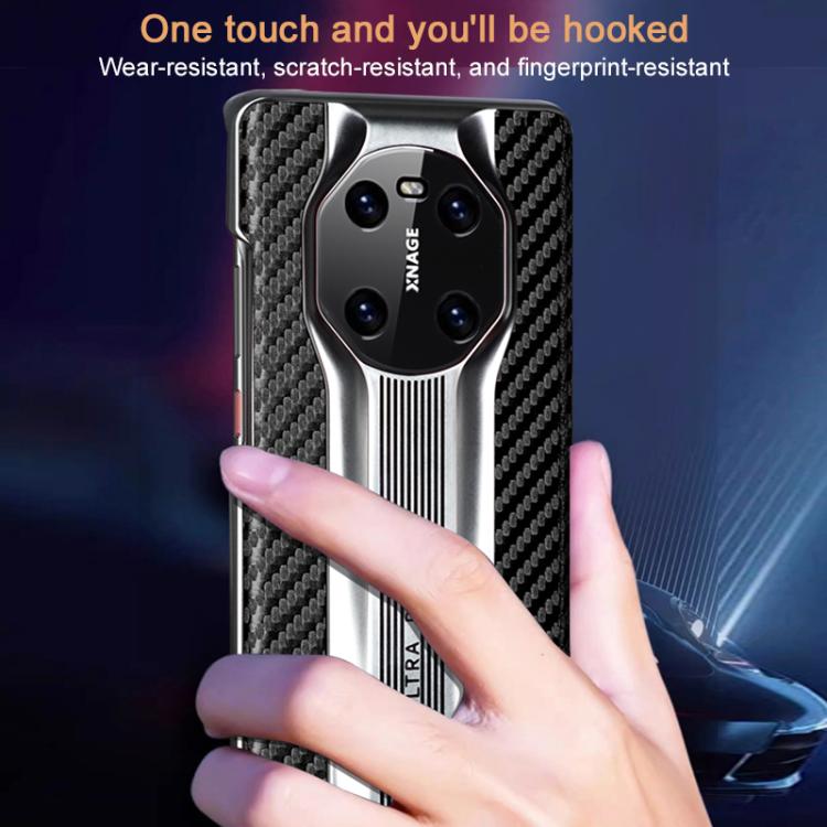 For Huawei Mate 40 Electroplated Matte Carbon Fiber Texture Phone Case