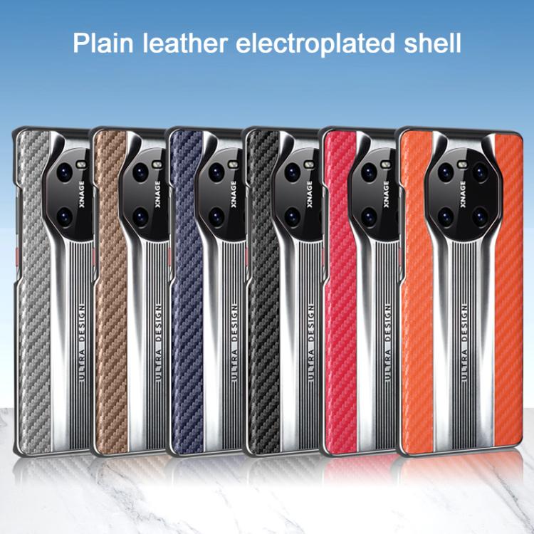 For Huawei Mate 40 Electroplated Matte Carbon Fiber Texture Phone Case