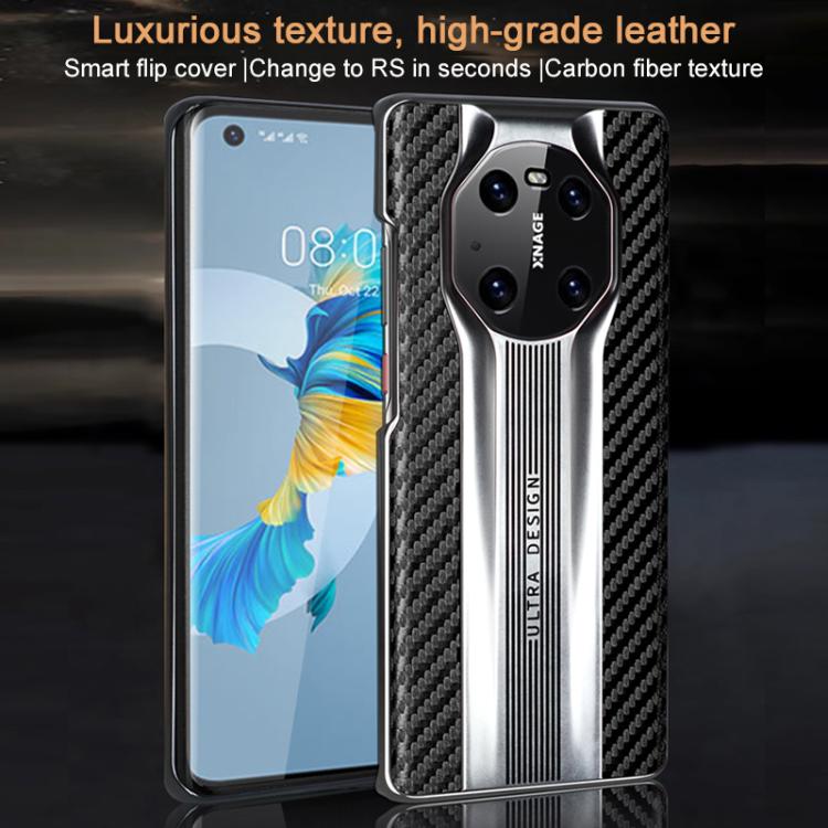 For Huawei Mate 40 Pro Electroplated Matte Carbon Fiber Texture Phone Case