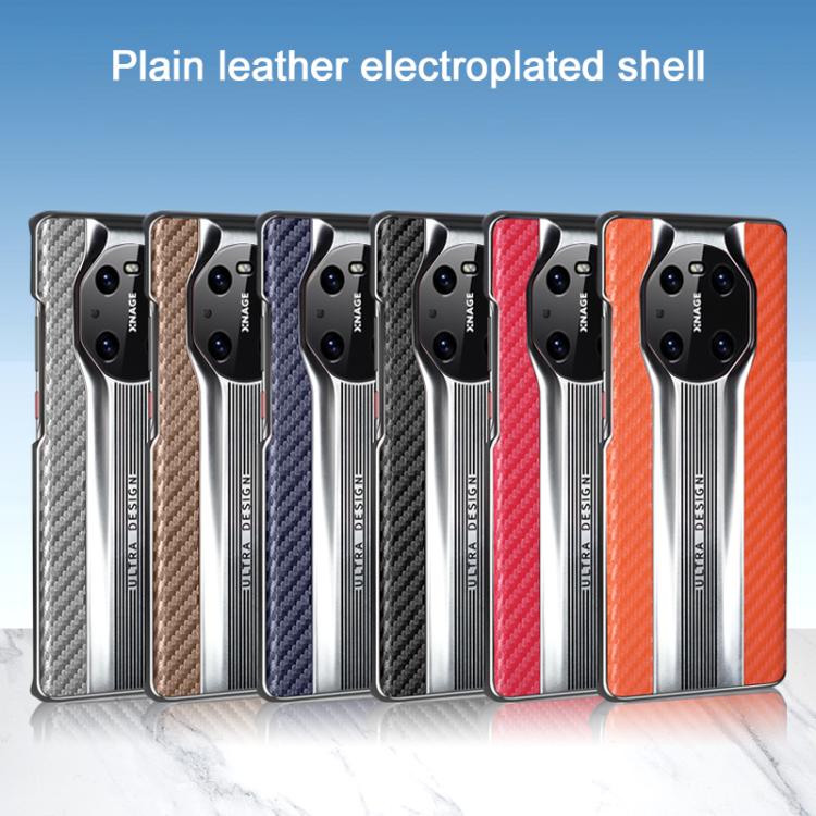 For Huawei Mate 40 Pro Electroplated Matte Carbon Fiber Texture Phone Case