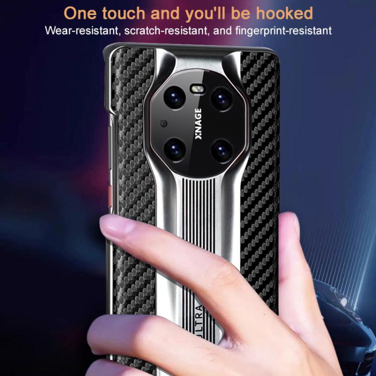 For Huawei Mate 40 Pro Electroplated Matte Carbon Fiber Texture Phone Case