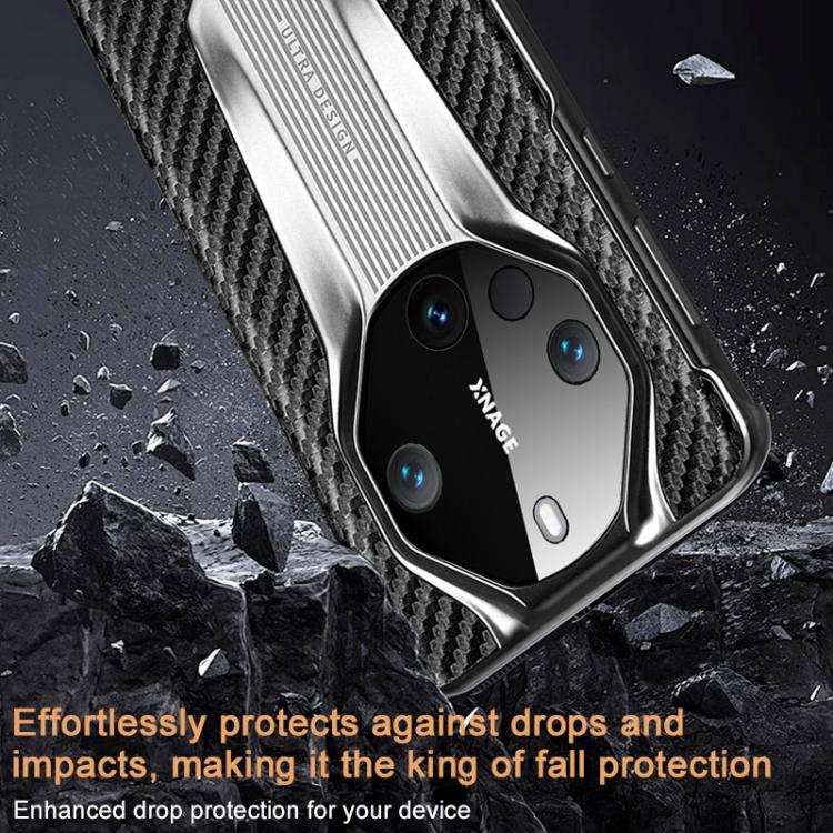For Huawei Mate 60 RS Ultimate Electroplated Matte Carbon Fiber Texture Phone Case